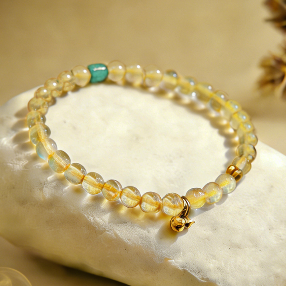 GoldStreak Wealth Crystal Bracelet