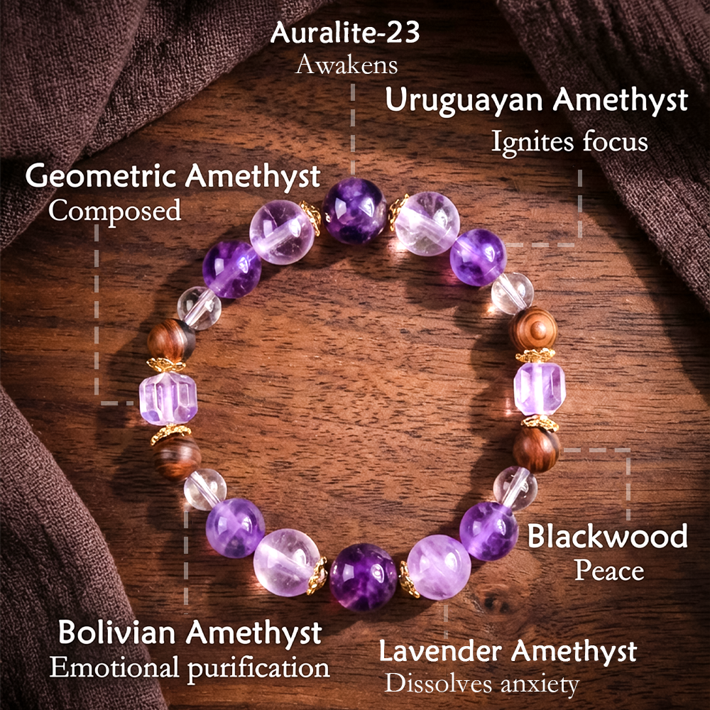 Fire-Energy Crystal Bracelet Wudang Mountain