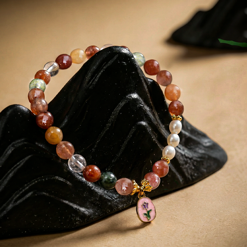PowerLift Hair-Crystal Bracelet (Fortune • Status • Long Life)