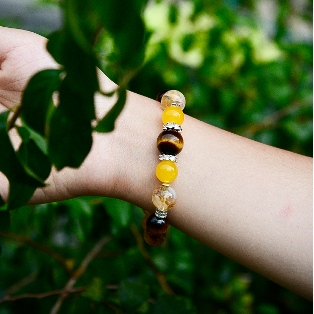Designer Earth Element Crystal Bracelet