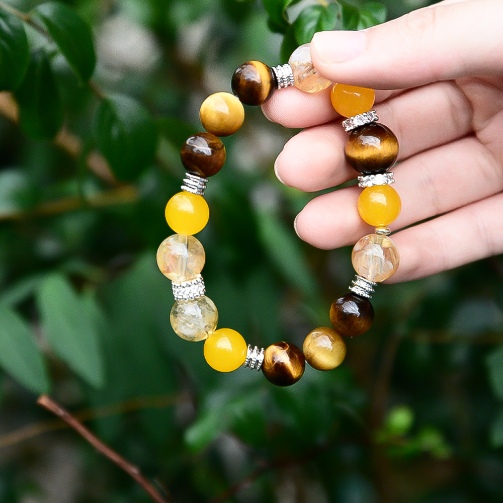 Designer Earth Element Crystal Bracelet