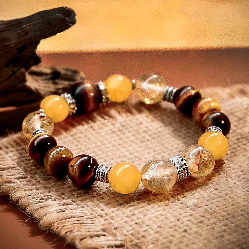 Designer Earth Element Crystal Bracelet